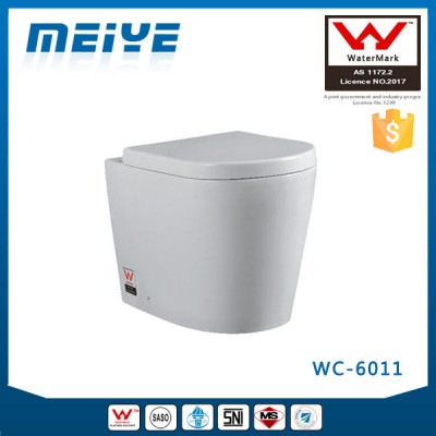 Back to Wall Toilet P/S trap Round WC Pan for Concealed Cistern or Floor-standing Flushing Cistern WATERMARK WC-6011